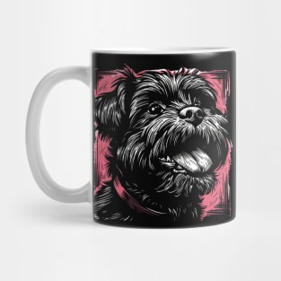 Retro Art Affenpinscher Dog Lover Mug